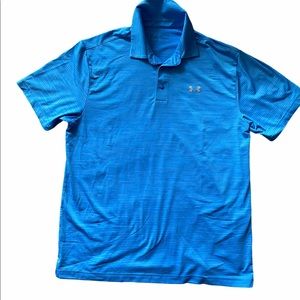 Under Armour Loose Fit Baby Blue Polo Size LG